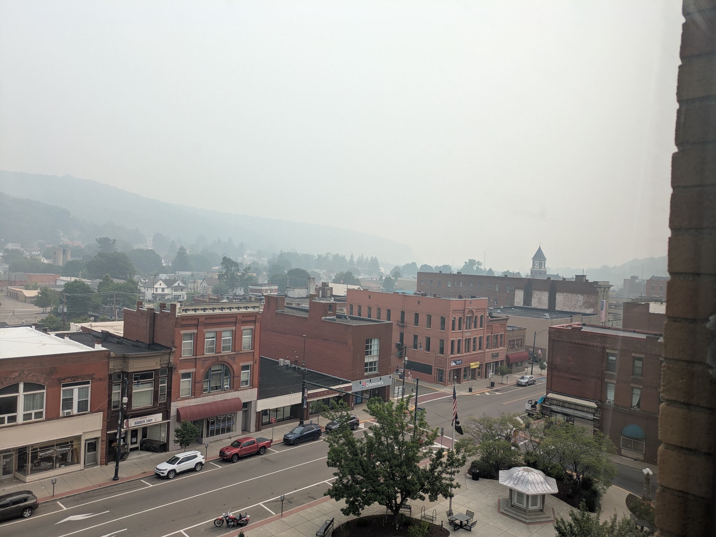 Wildfire smoke covers Bradford, surrounding region