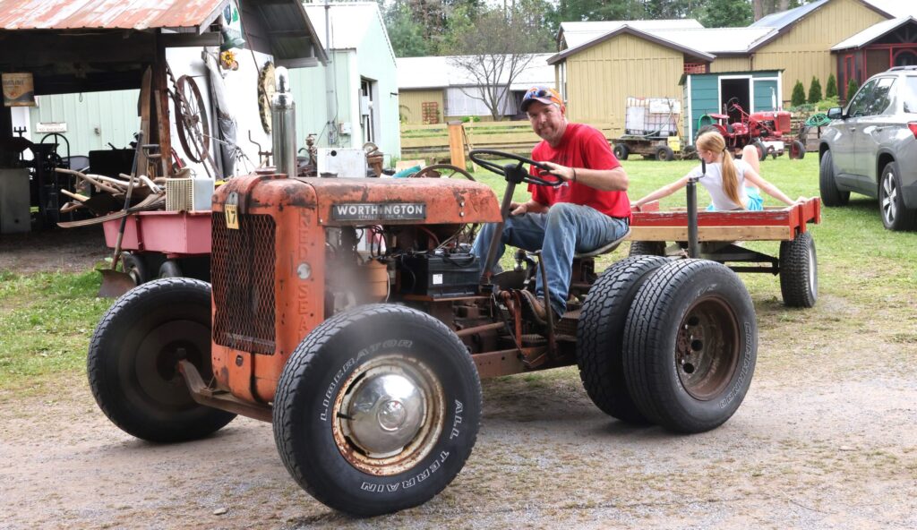 Vintage tractor at AMEIA Show - The Bradford Era