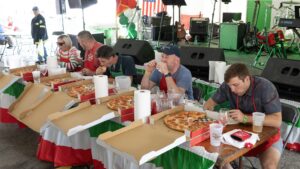 IF Pizza Eating contest won by Alex Colosimo