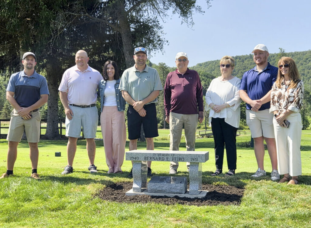 Memorial bench dedicated to young Pennhills caddy - The Bradford Era